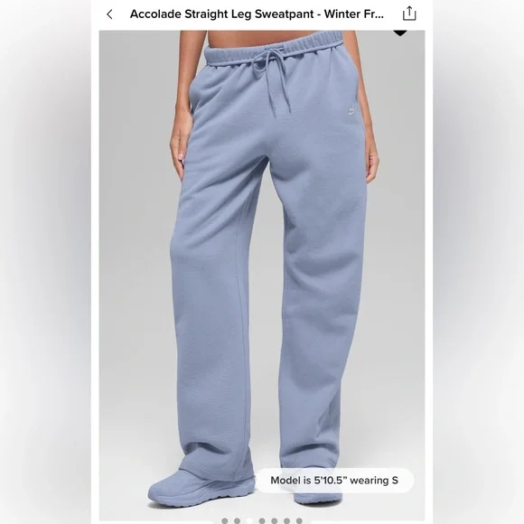 ALO Yoga Accolade Straight Leg Sweatpant - Picture 1 of 6